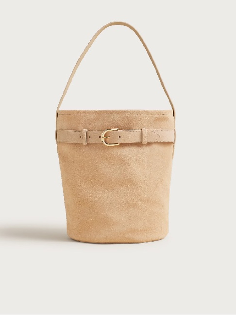 J.Crew Berkeley belted bucket bag in suede CR875
